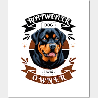 Rottweiler Owner Posters and Art